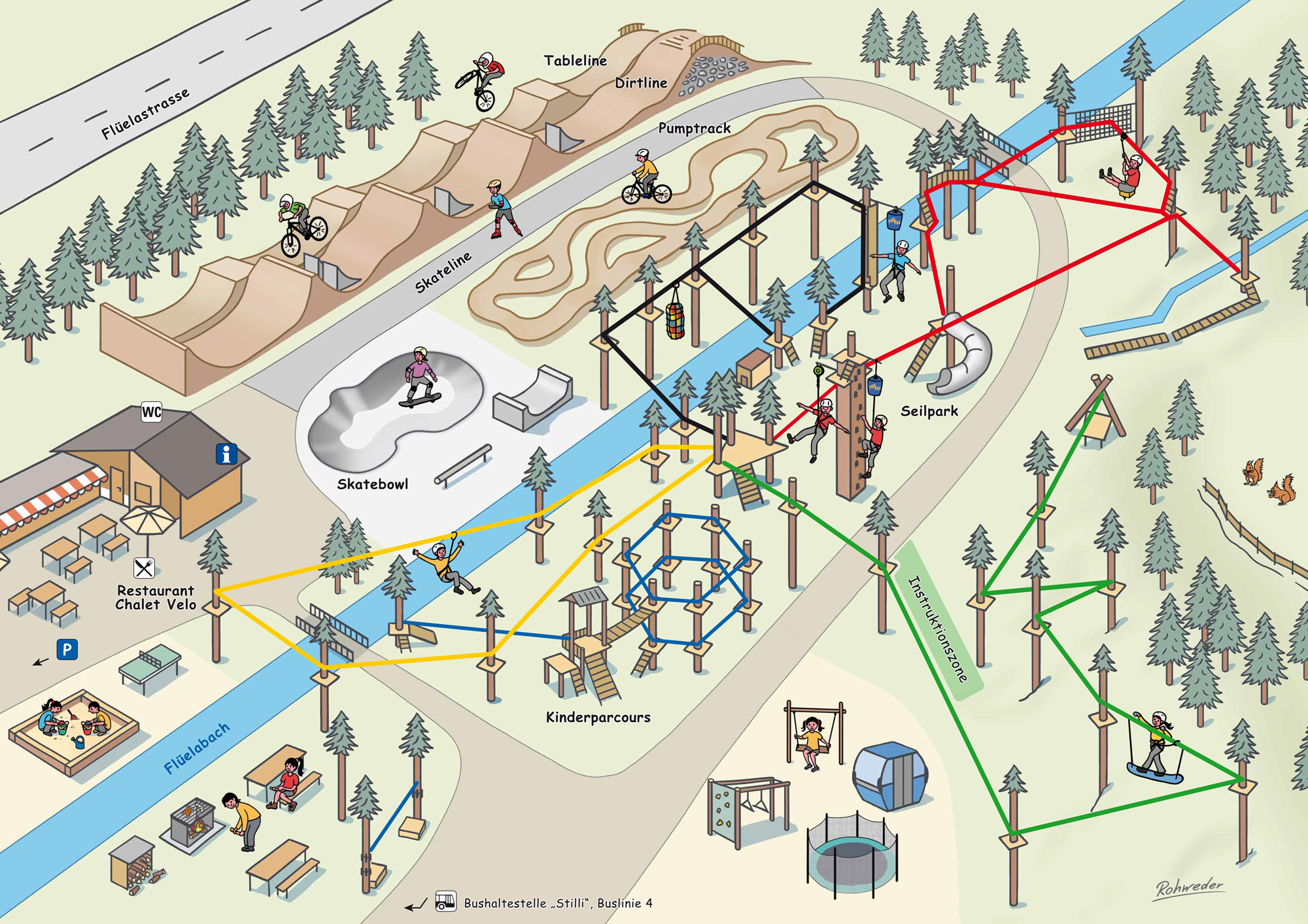 Davos Adventure Park Karte